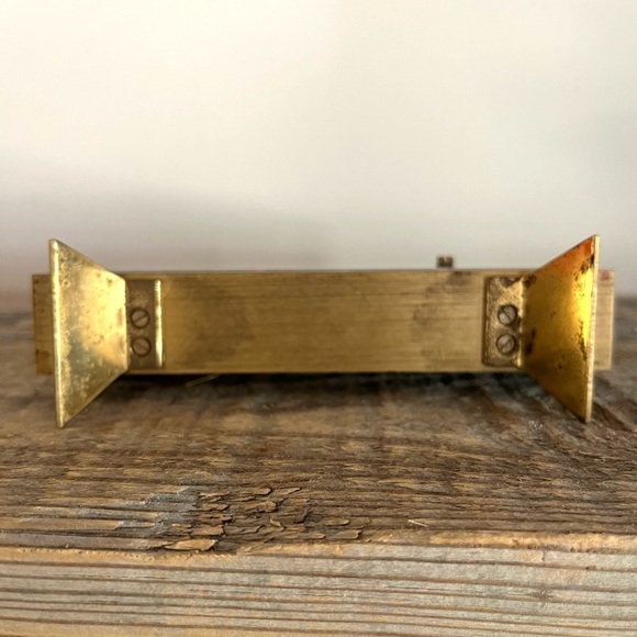 VTG Swiza brass alarm clock and barometer - Picture 8 of 8